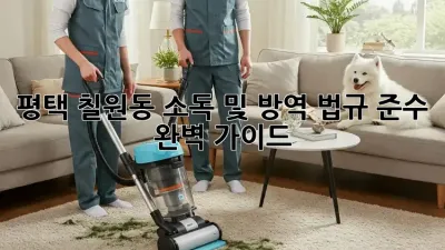 평택 칠원동 소독 및 방역: 법규 준수 완벽 가이드