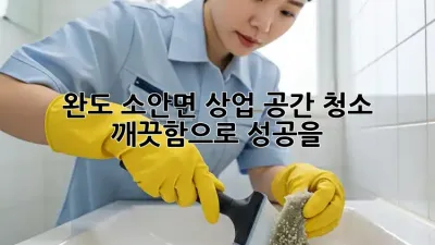 완도 소안면 상업 공간 청소: 깨끗함으로 성공을! ✨