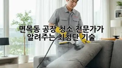 면목동 공장 청소🧹 전문가가 알려주는 최첨단 기술!