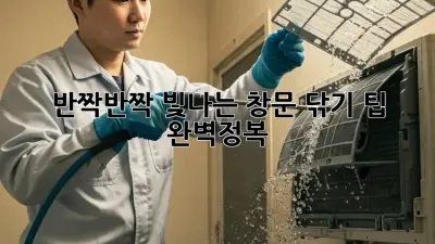 반짝반짝 빛나는 창문, 닦기 팁 완벽정복!